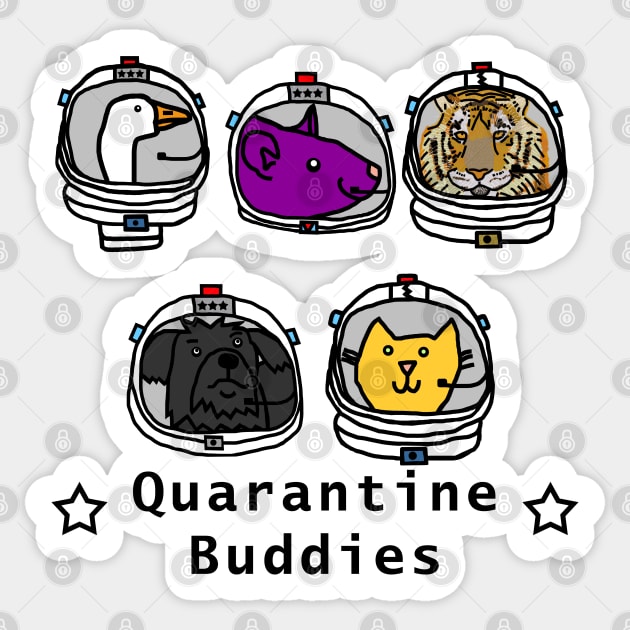 Space Crew 2420 Science Quarantine Buddies Sticker by ellenhenryart